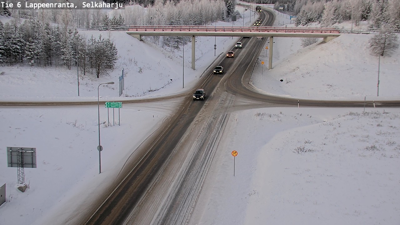 Weather Camera Image Road 6 Lappeenranta, Selkäharju, Lappeenranta, Etelä-Karjala