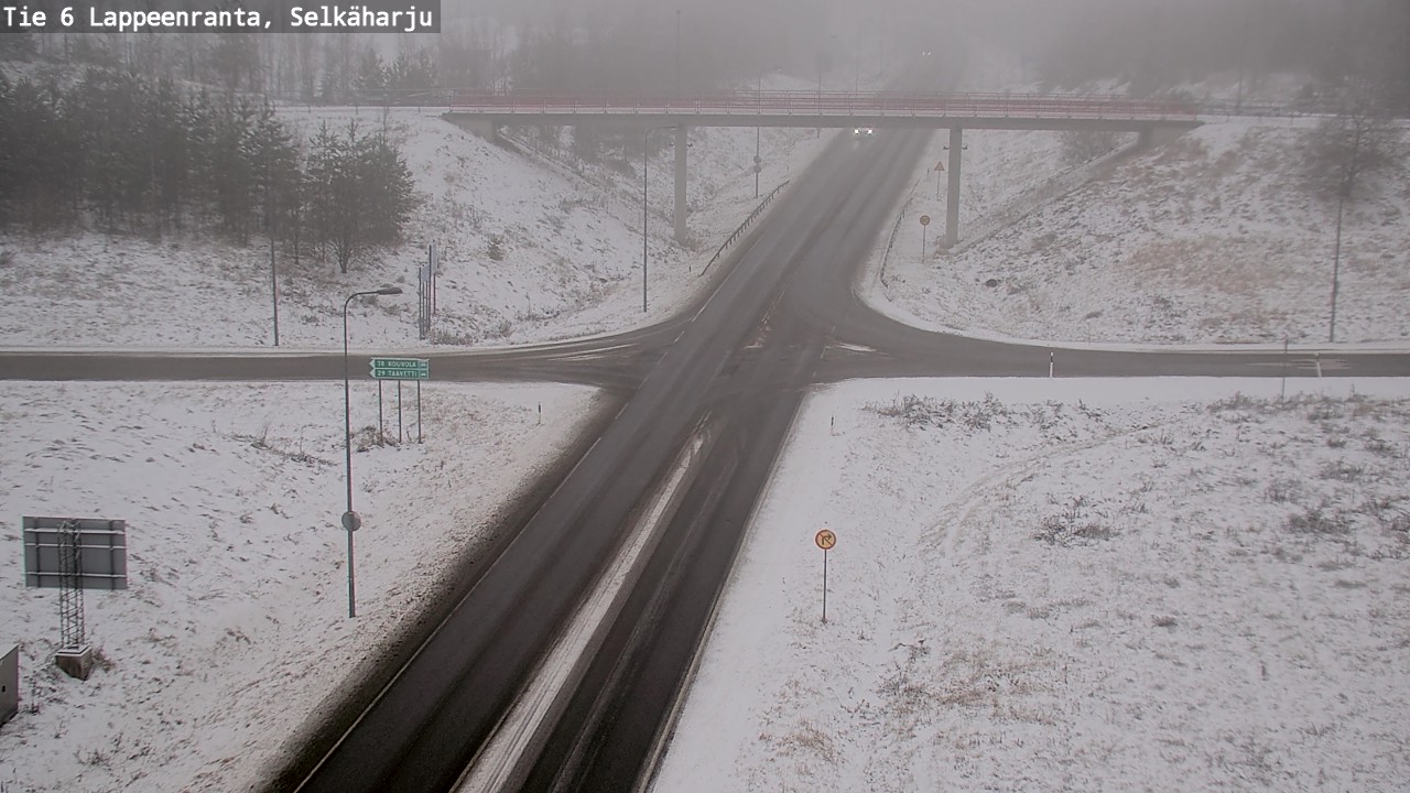 Weather Camera Image Väg 6 Villmanstrand, Selkäharju, Lappeenranta, Etelä-Karjala