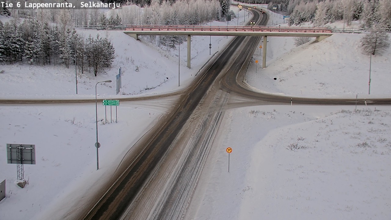 Weather Camera Image Road 6 Lappeenranta, Selkäharju, Lappeenranta, Etelä-Karjala