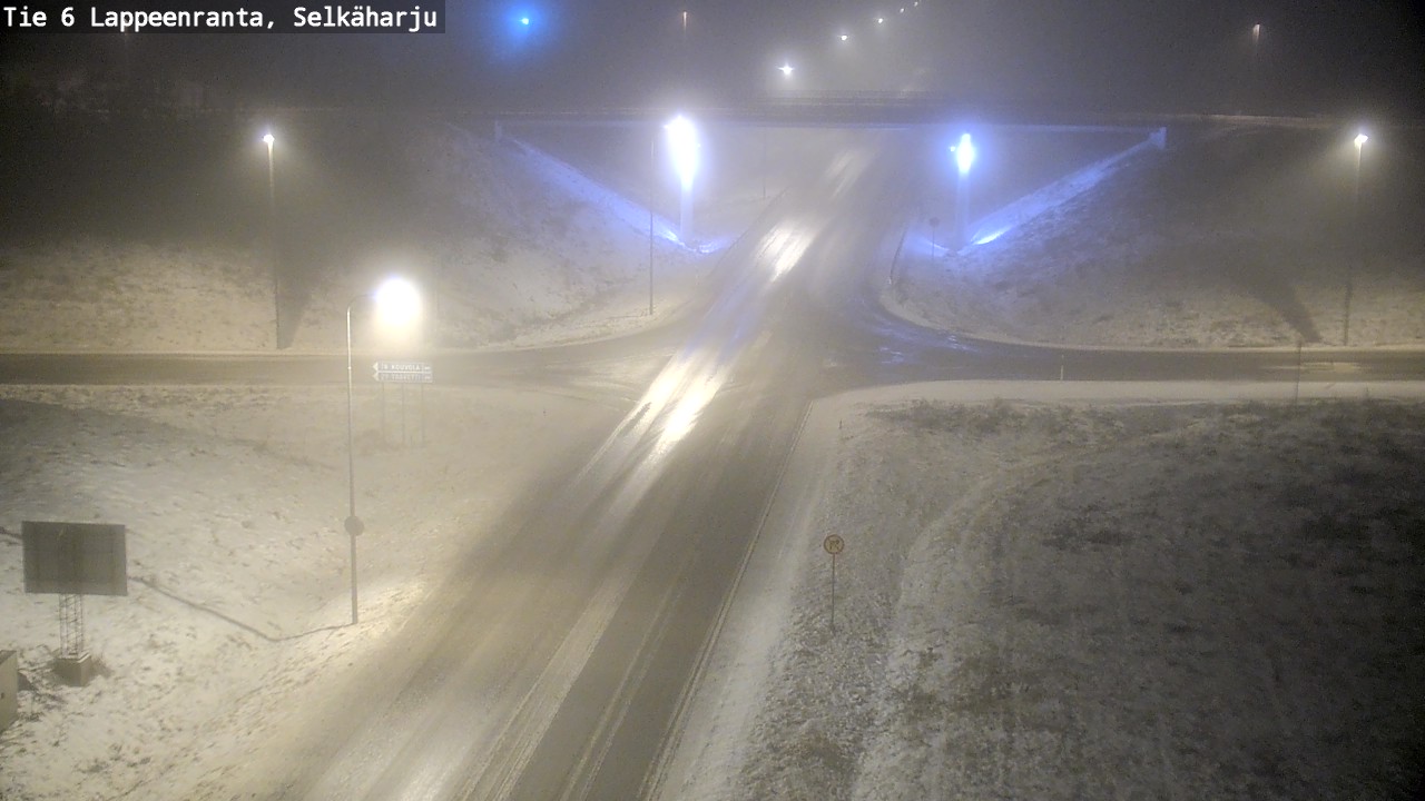 Weather Camera Image Väg 6 Villmanstrand, Selkäharju, Lappeenranta, Etelä-Karjala