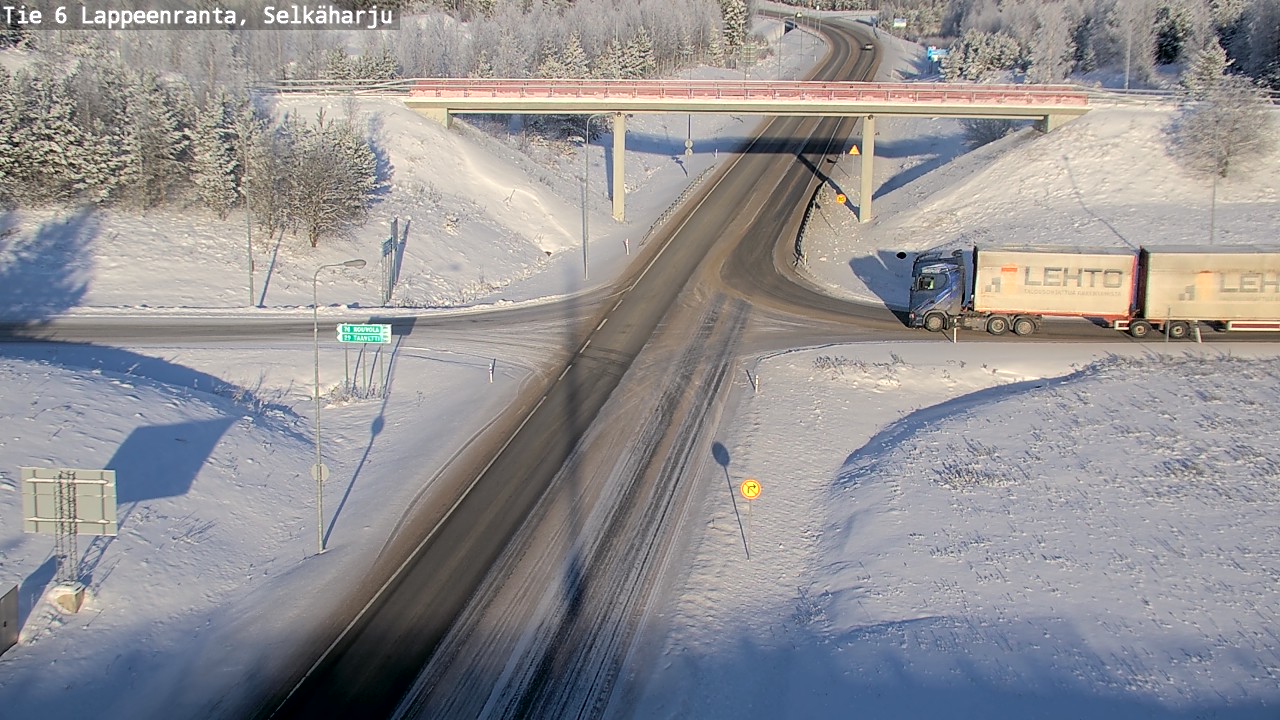 Weather Camera Image Road 6 Lappeenranta, Selkäharju, Lappeenranta, Etelä-Karjala