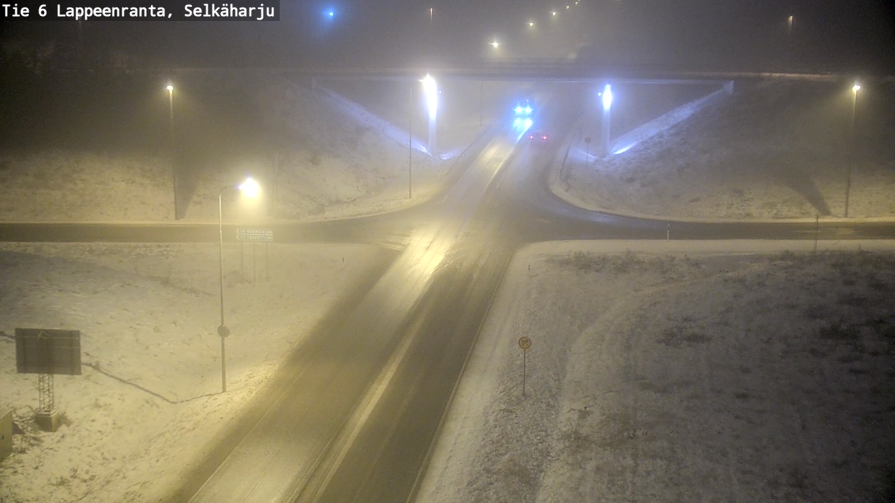 Weather Camera Image Väg 6 Villmanstrand, Selkäharju, Lappeenranta, Etelä-Karjala