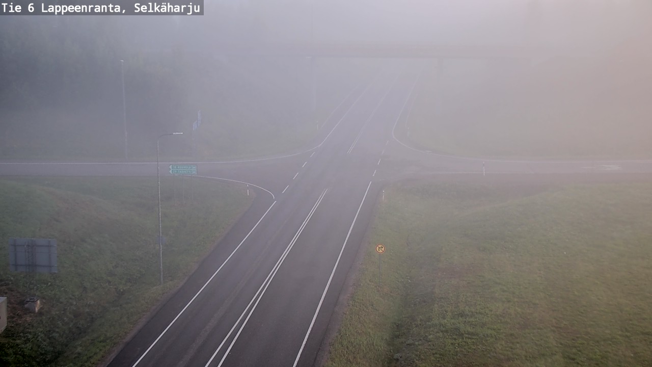 Weather Camera Image Road 6 Lappeenranta, Selkäharju, Lappeenranta, Etelä-Karjala
