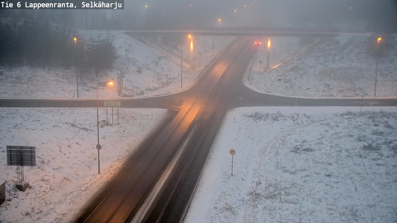 Weather Camera Image Väg 6 Villmanstrand, Selkäharju, Lappeenranta, Etelä-Karjala