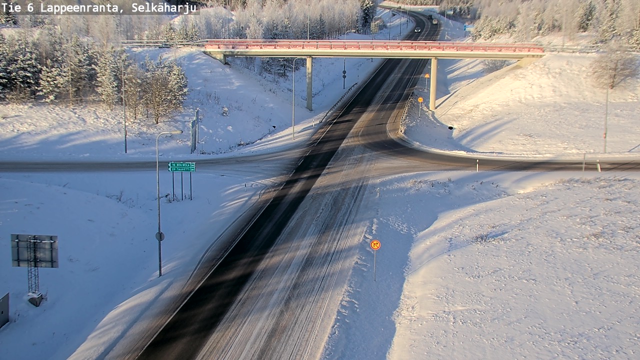 Weather Camera Image Road 6 Lappeenranta, Selkäharju, Lappeenranta, Etelä-Karjala