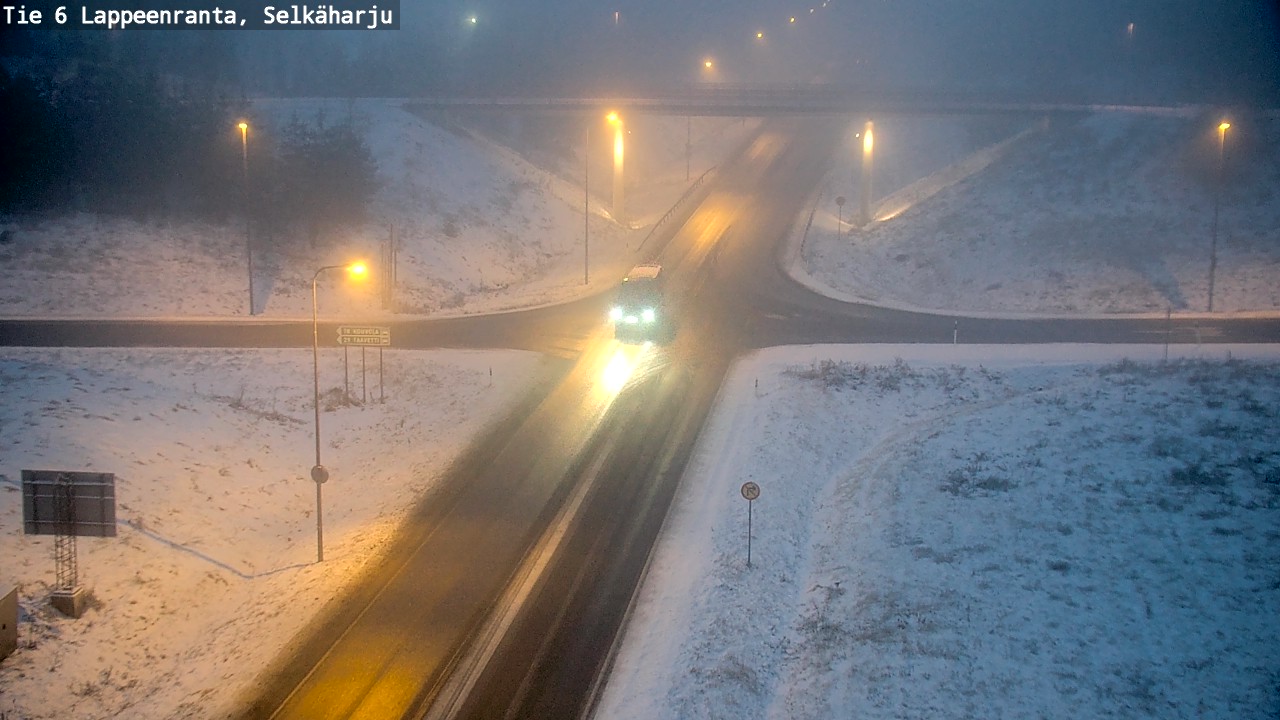 Weather Camera Image Väg 6 Villmanstrand, Selkäharju, Lappeenranta, Etelä-Karjala