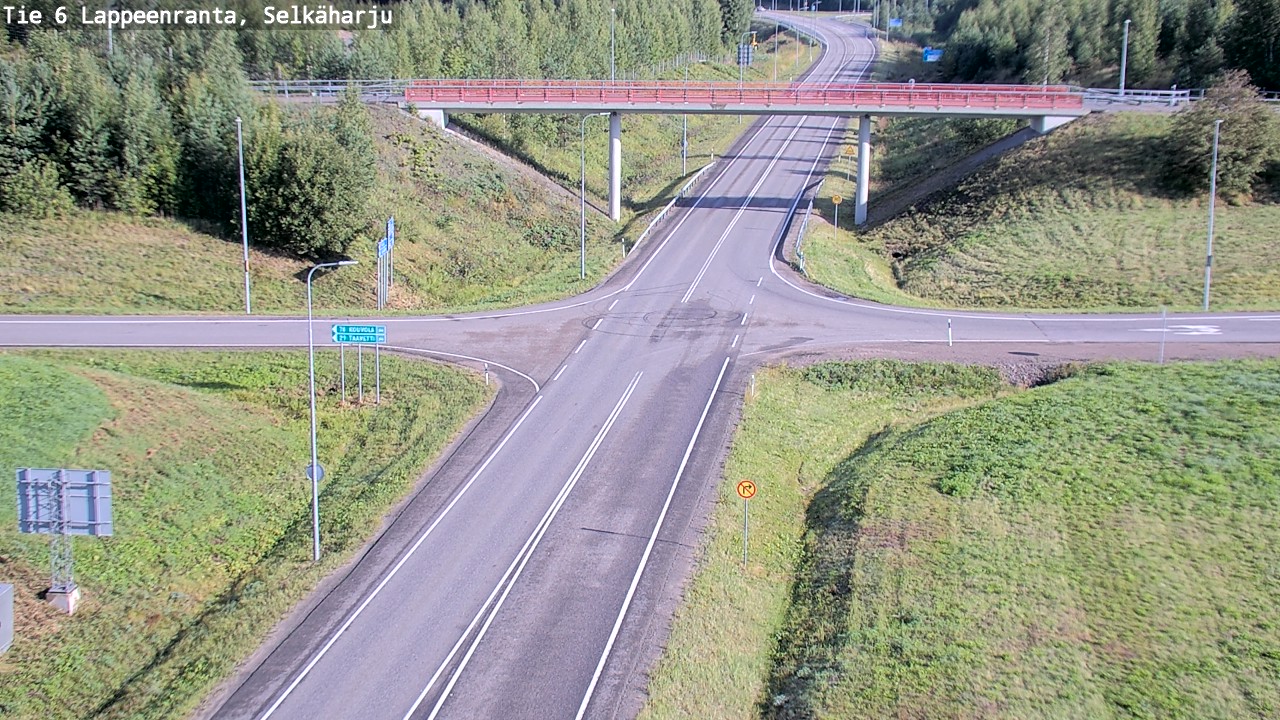 Weather Camera Image Road 6 Lappeenranta, Selkäharju, Lappeenranta, Etelä-Karjala