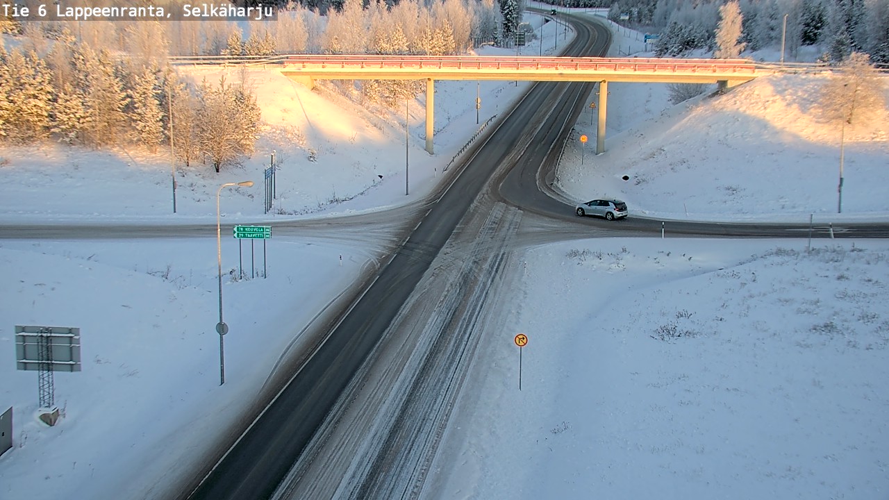 Weather Camera Image Road 6 Lappeenranta, Selkäharju, Lappeenranta, Etelä-Karjala