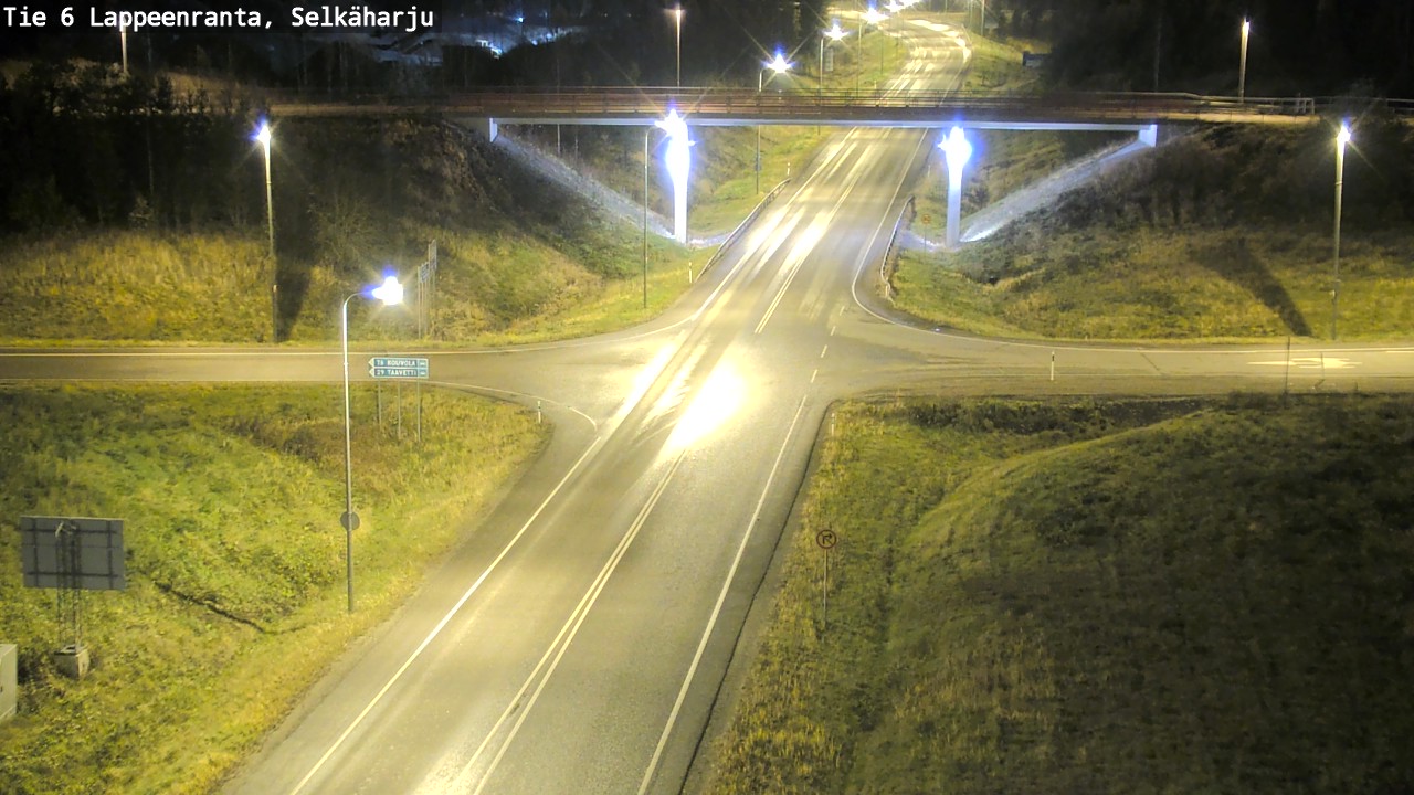 Weather Camera Image Väg 6 Villmanstrand, Selkäharju, Lappeenranta, Etelä-Karjala