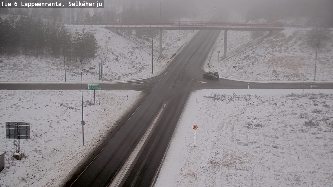 Weather Camera Image Väg 6 Villmanstrand, Selkäharju, Lappeenranta, Etelä-Karjala