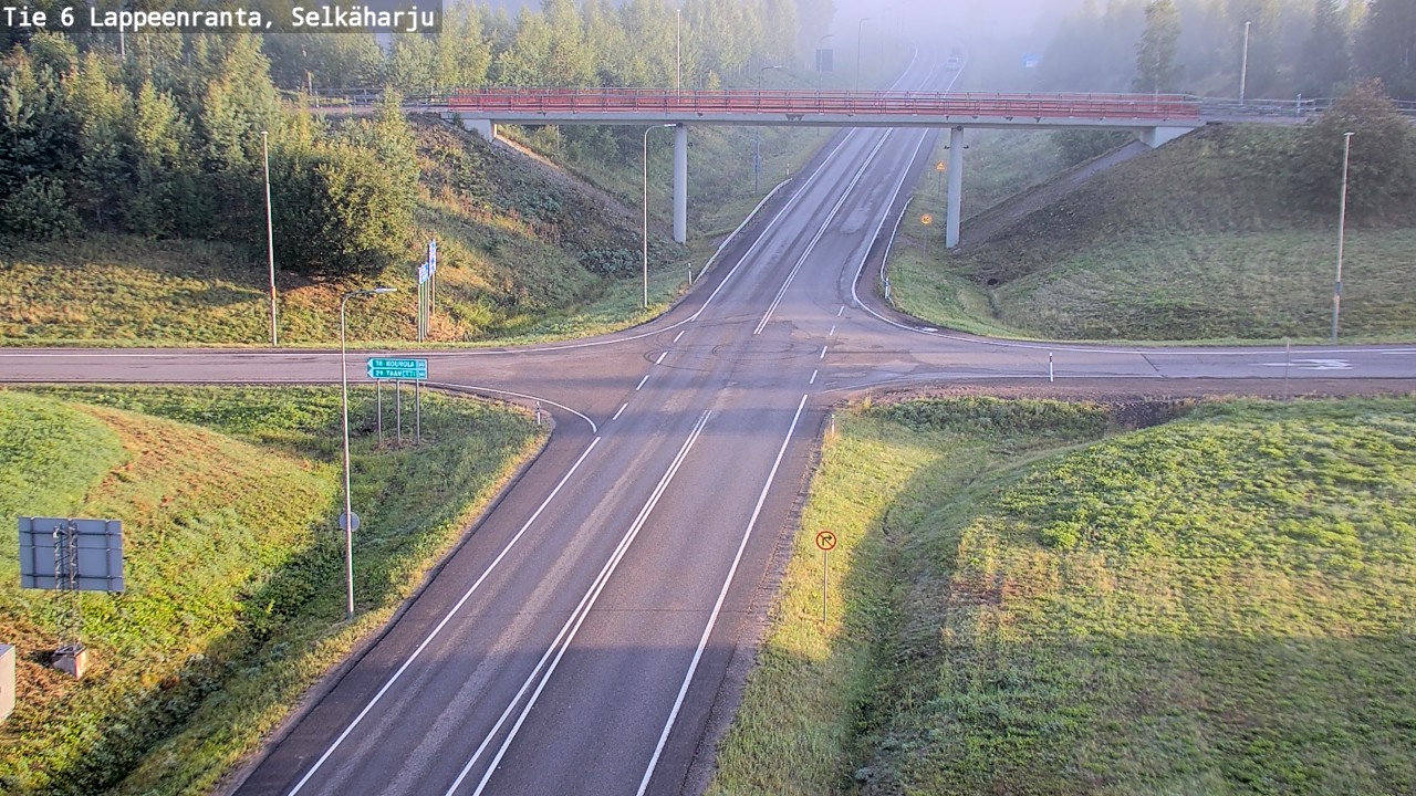 Weather Camera Image Road 6 Lappeenranta, Selkäharju, Lappeenranta, Etelä-Karjala