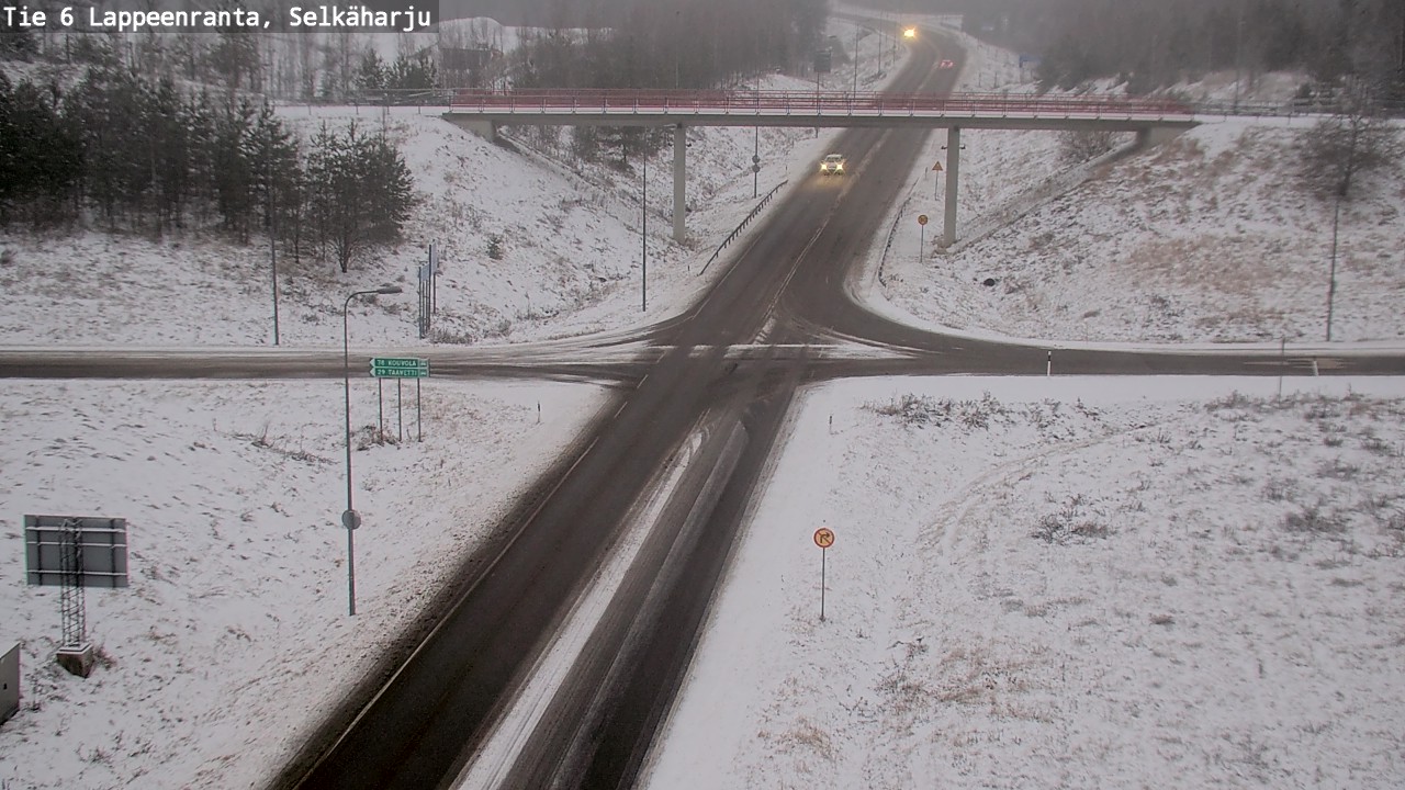 Weather Camera Image Väg 6 Villmanstrand, Selkäharju, Lappeenranta, Etelä-Karjala
