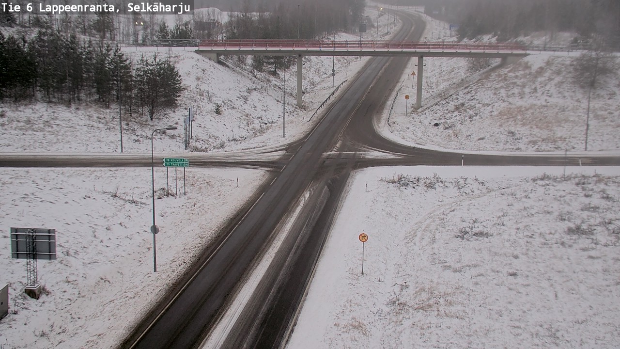 Weather Camera Image Väg 6 Villmanstrand, Selkäharju, Lappeenranta, Etelä-Karjala