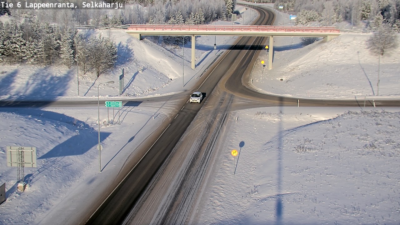 Weather Camera Image Road 6 Lappeenranta, Selkäharju, Lappeenranta, Etelä-Karjala
