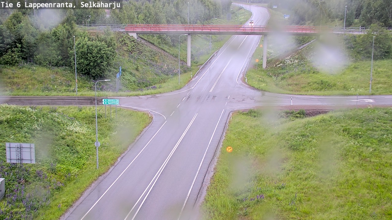 Weather Camera Image Road 6 Lappeenranta, Selkäharju, Lappeenranta, Etelä-Karjala