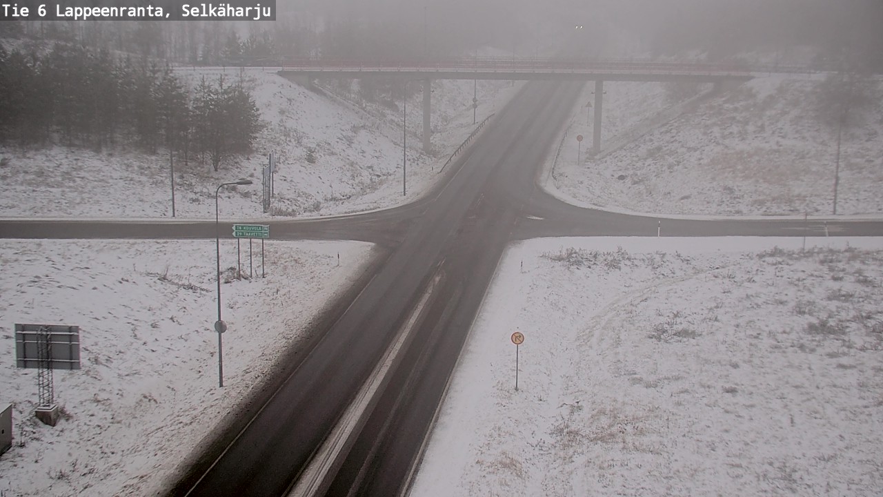 Weather Camera Image Väg 6 Villmanstrand, Selkäharju, Lappeenranta, Etelä-Karjala