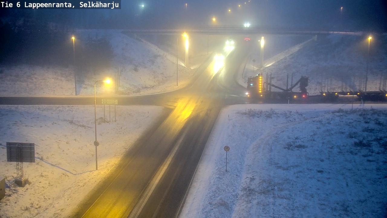 Weather Camera Image Väg 6 Villmanstrand, Selkäharju, Lappeenranta, Etelä-Karjala