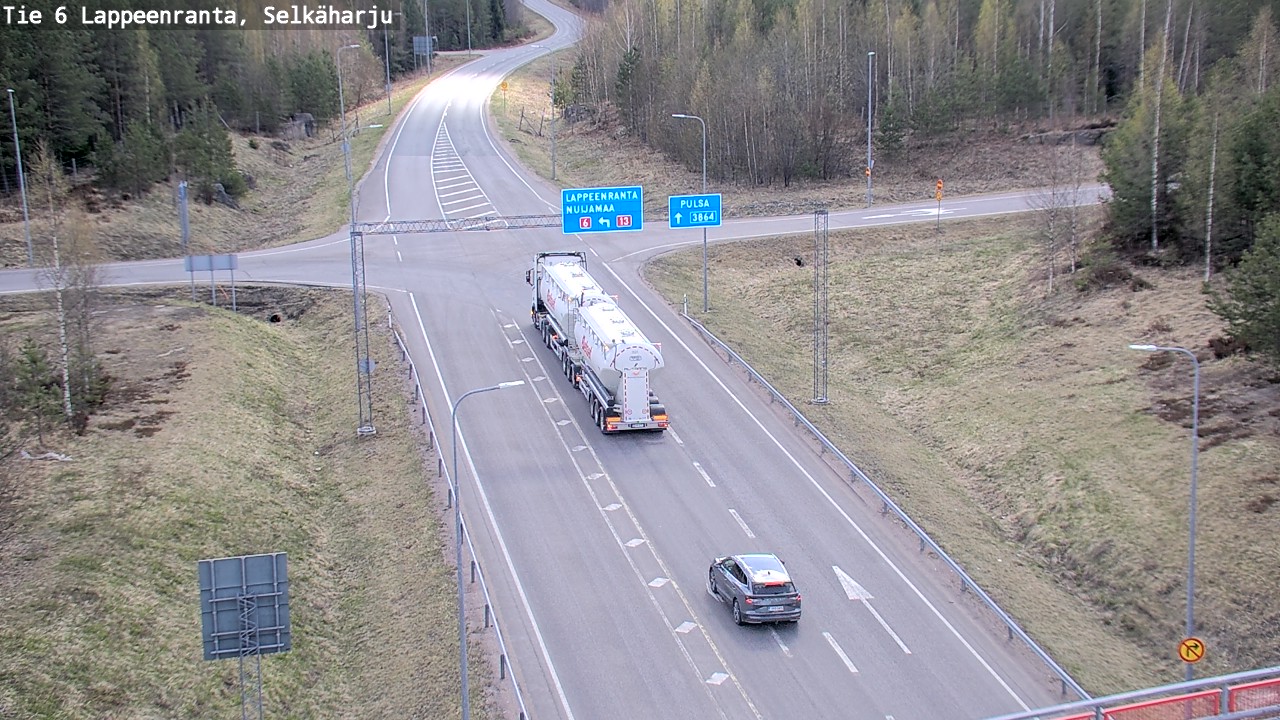 Weather Camera Image Road 6 Lappeenranta, Selkäharju, Lappeenranta, Etelä-Karjala