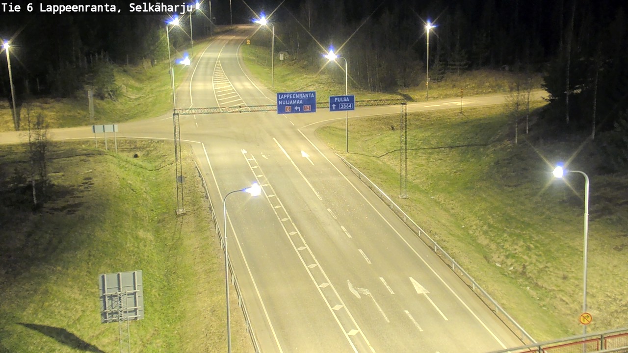 Weather Camera Image Väg 6 Villmanstrand, Selkäharju, Lappeenranta, Etelä-Karjala