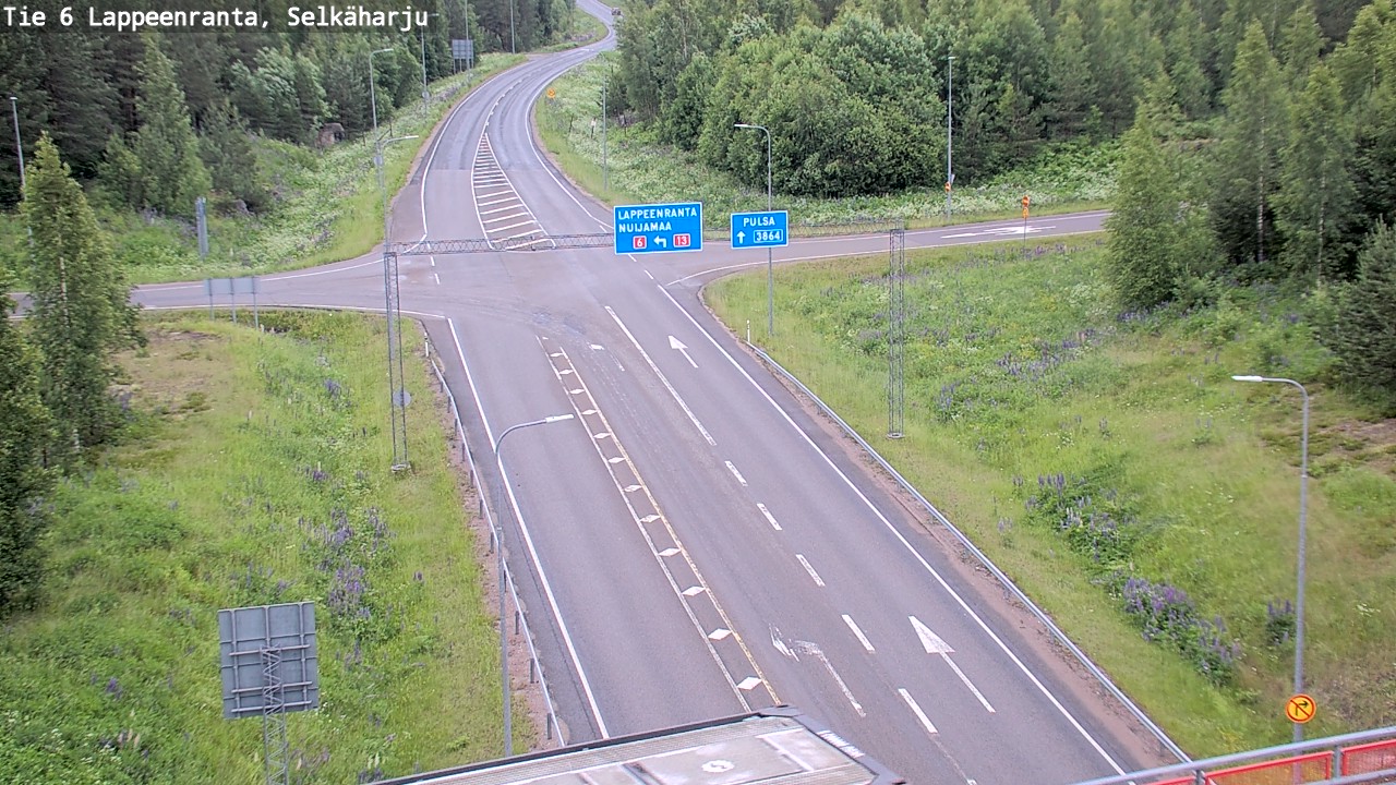 Weather Camera Image Road 6 Lappeenranta, Selkäharju, Lappeenranta, Etelä-Karjala