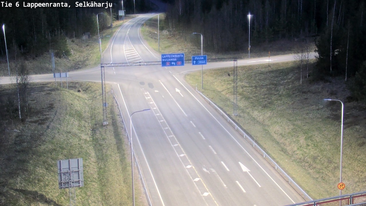 Weather Camera Image Road 6 Lappeenranta, Selkäharju, Lappeenranta, Etelä-Karjala