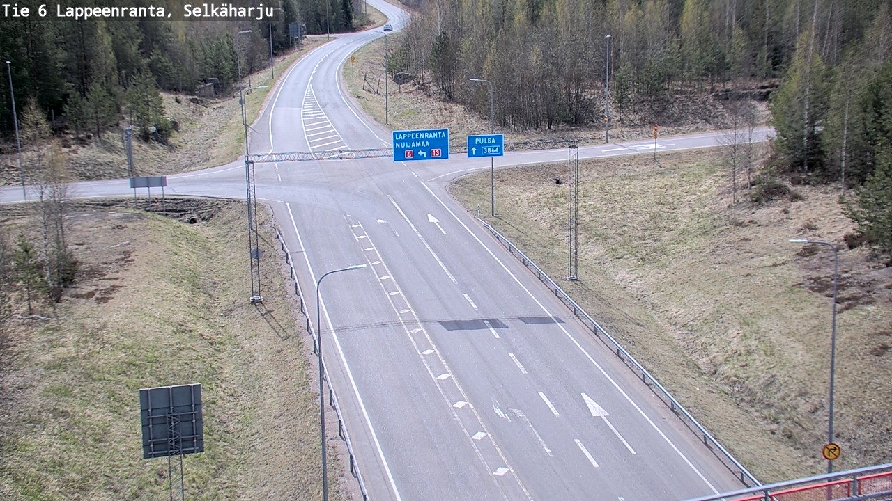 Weather Camera Image Road 6 Lappeenranta, Selkäharju, Lappeenranta, Etelä-Karjala