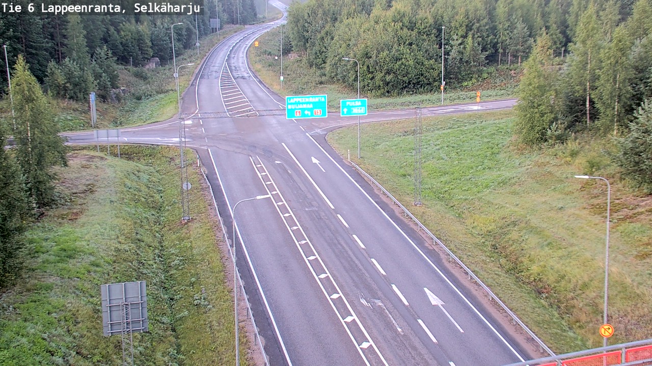 Weather Camera Image Road 6 Lappeenranta, Selkäharju, Lappeenranta, Etelä-Karjala