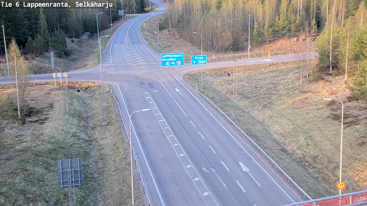 Weather Camera Image Road 6 Lappeenranta, Selkäharju, Lappeenranta, Etelä-Karjala