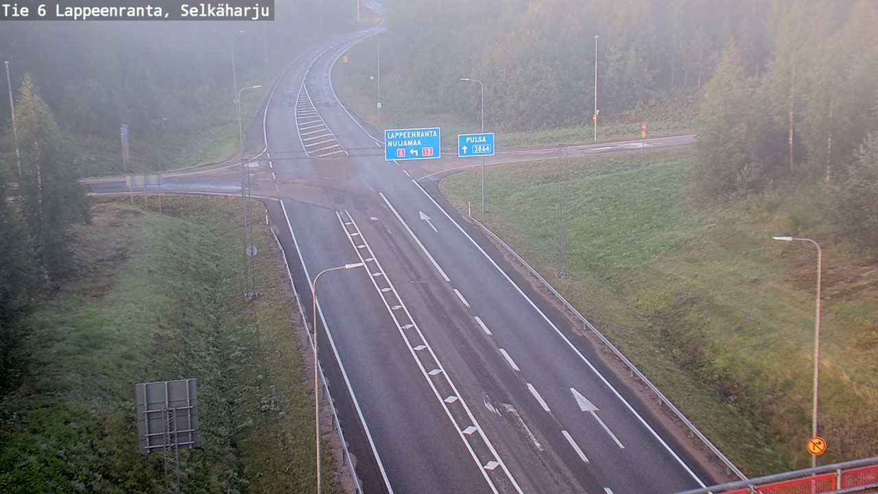 Weather Camera Image Road 6 Lappeenranta, Selkäharju, Lappeenranta, Etelä-Karjala