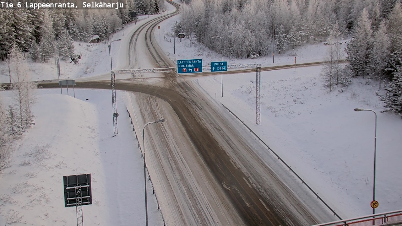 Weather Camera Image Road 6 Lappeenranta, Selkäharju, Lappeenranta, Etelä-Karjala