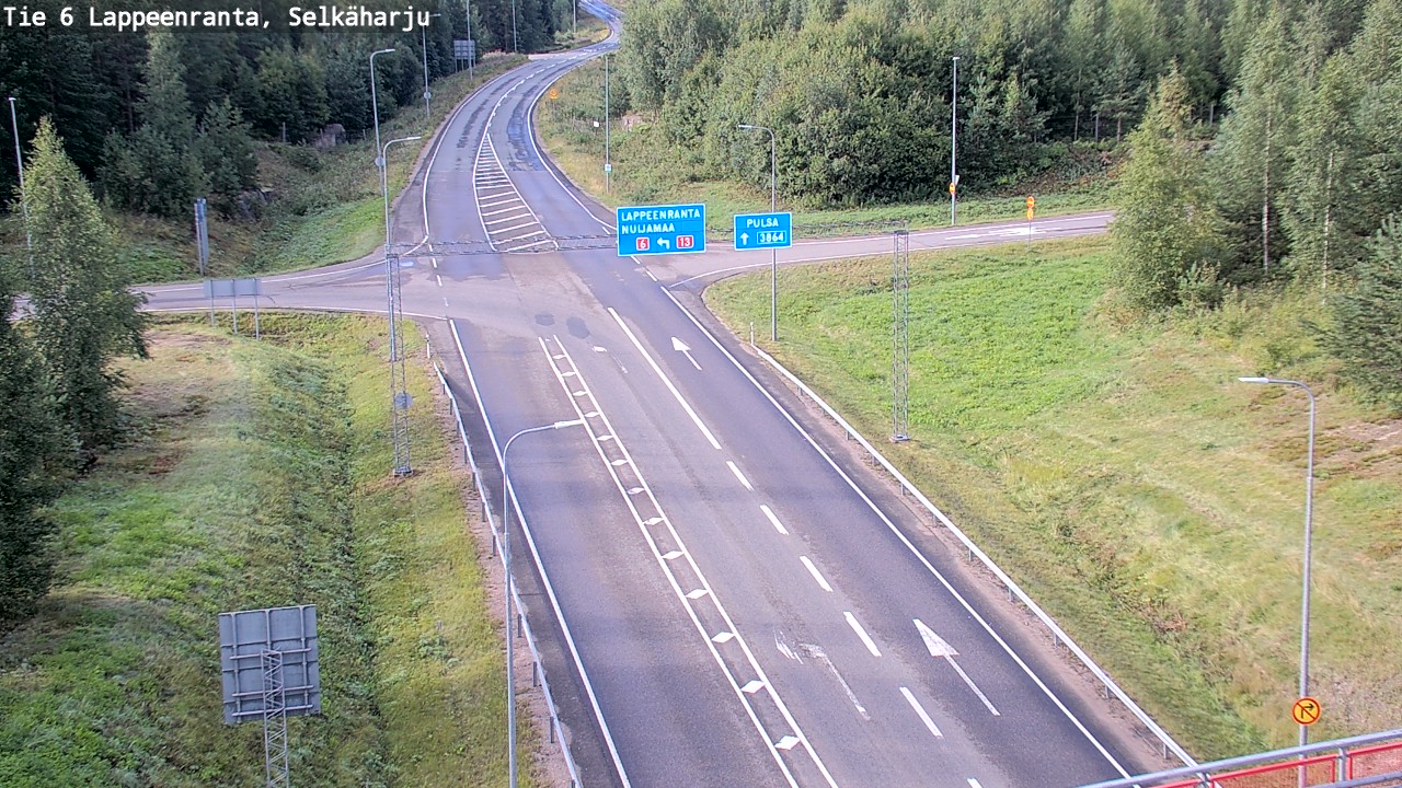 Weather Camera Image Road 6 Lappeenranta, Selkäharju, Lappeenranta, Etelä-Karjala