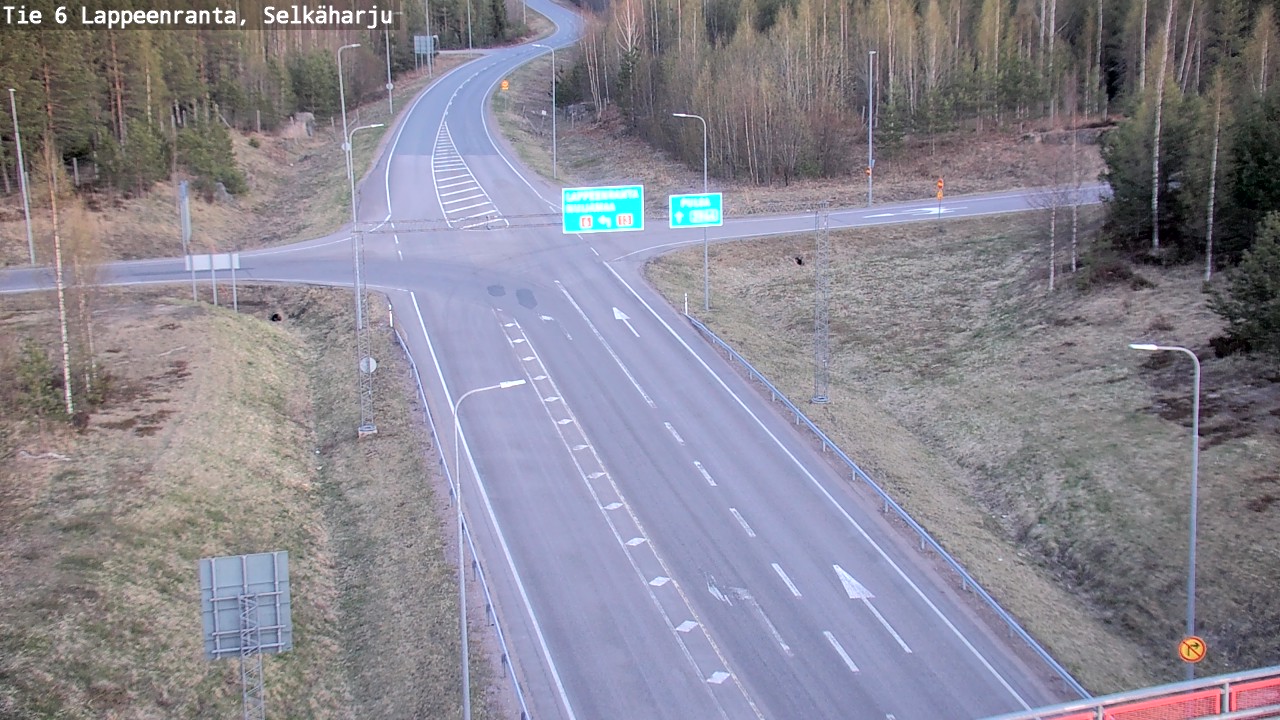 Weather Camera Image Road 6 Lappeenranta, Selkäharju, Lappeenranta, Etelä-Karjala
