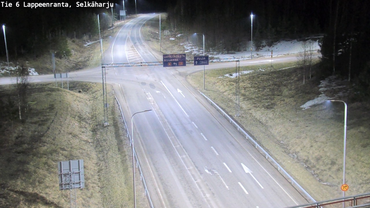 Weather Camera Image Road 6 Lappeenranta, Selkäharju, Lappeenranta, Etelä-Karjala