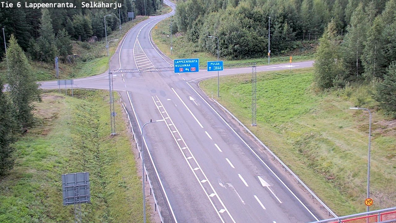 Weather Camera Image Road 6 Lappeenranta, Selkäharju, Lappeenranta, Etelä-Karjala