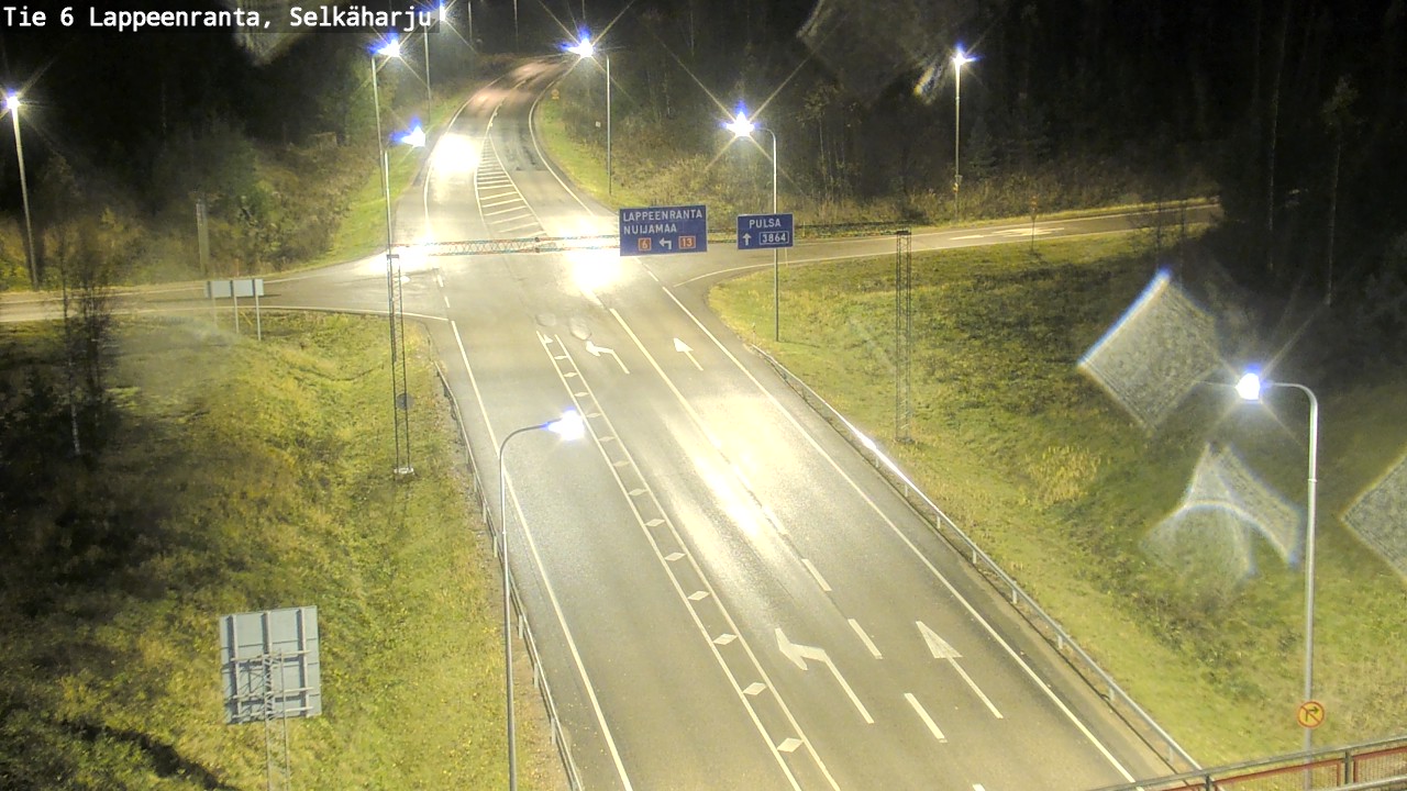 Weather Camera Image Väg 6 Villmanstrand, Selkäharju, Lappeenranta, Etelä-Karjala