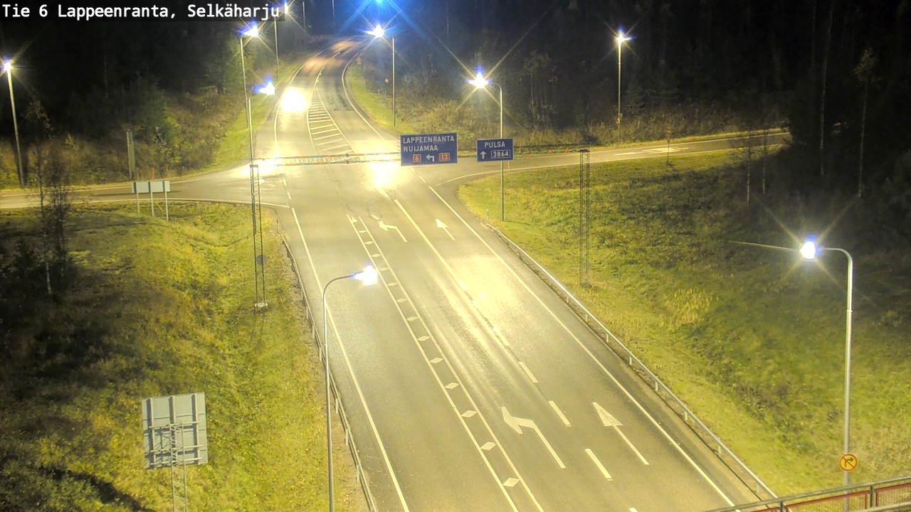 Weather Camera Image Väg 6 Villmanstrand, Selkäharju, Lappeenranta, Etelä-Karjala