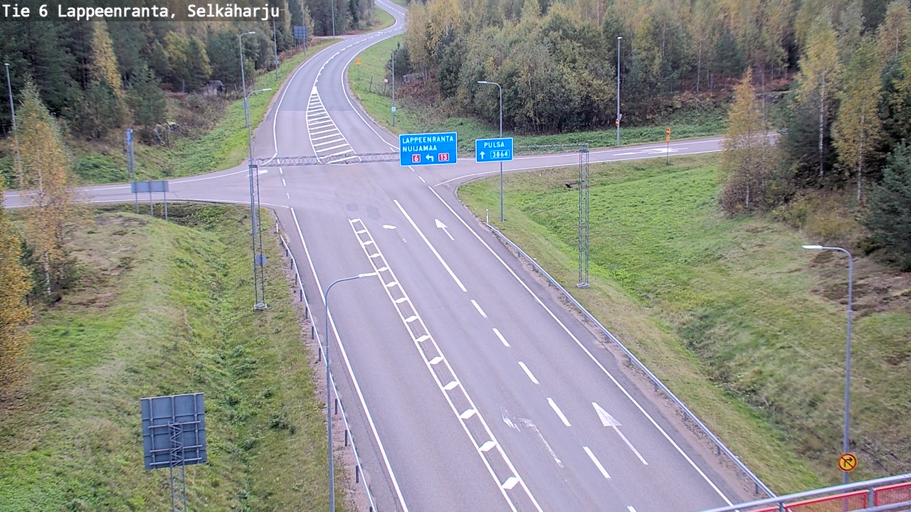 Weather Camera Image Road 6 Lappeenranta, Selkäharju, Lappeenranta, Etelä-Karjala