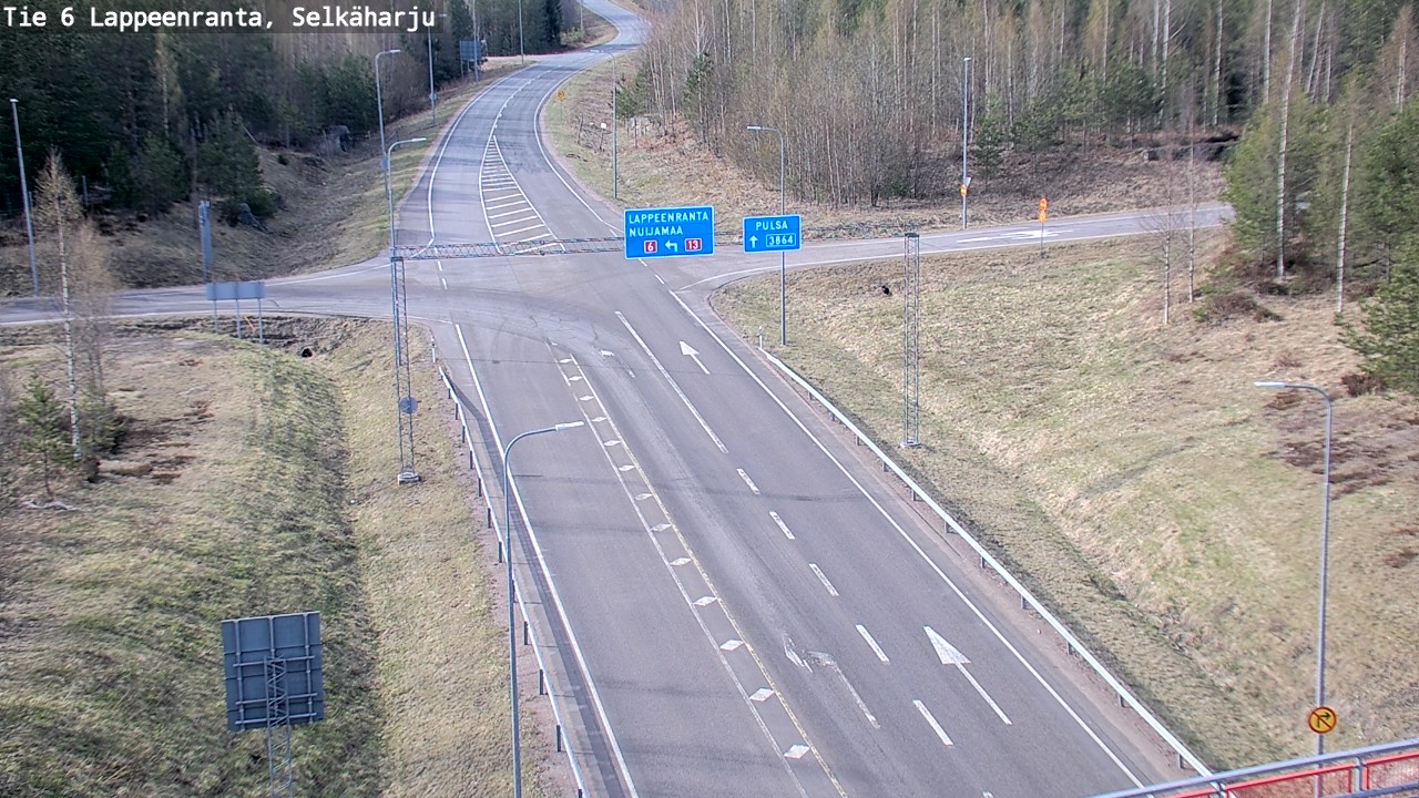 Weather Camera Image Road 6 Lappeenranta, Selkäharju, Lappeenranta, Etelä-Karjala