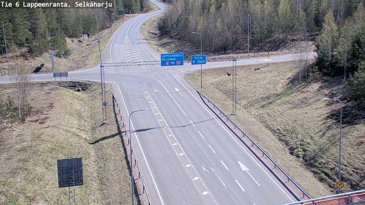 Weather Camera Image Road 6 Lappeenranta, Selkäharju, Lappeenranta, Etelä-Karjala