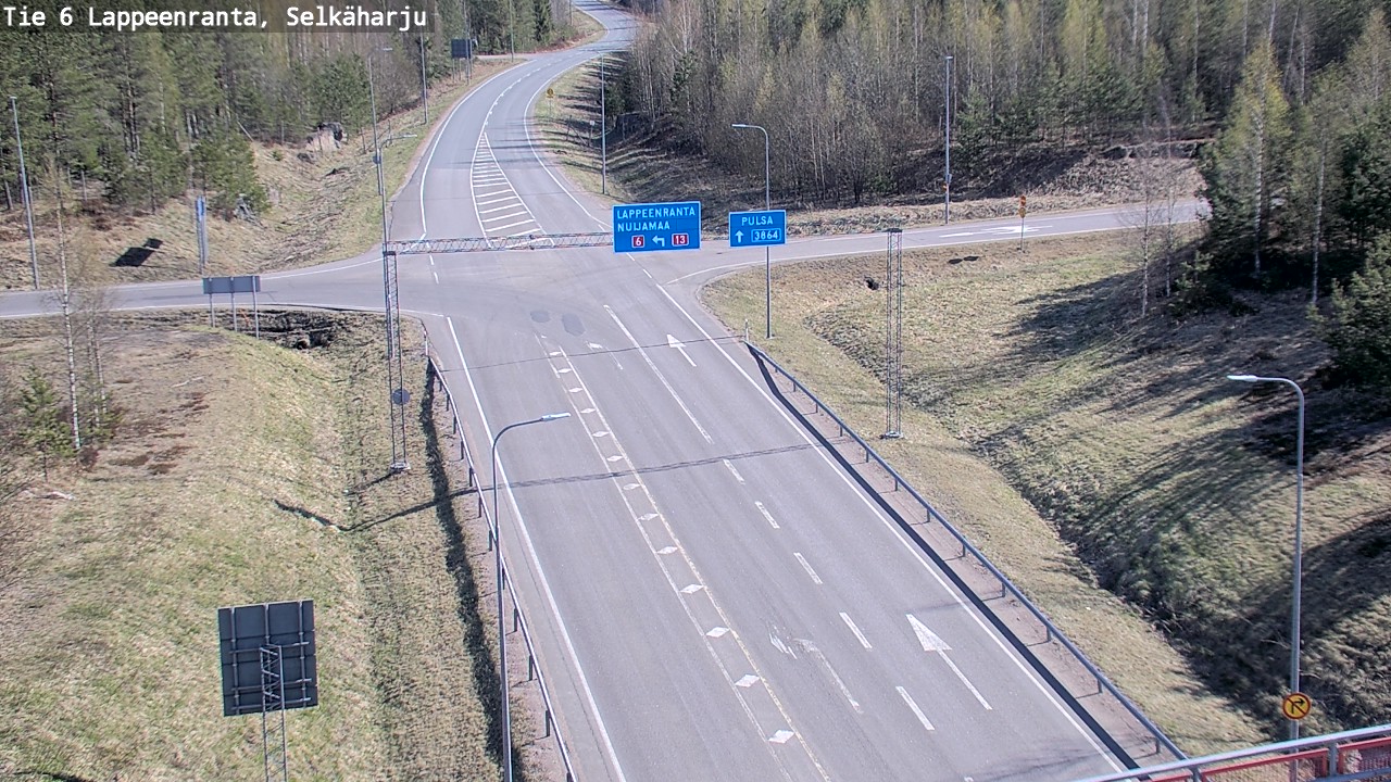 Weather Camera Image Road 6 Lappeenranta, Selkäharju, Lappeenranta, Etelä-Karjala