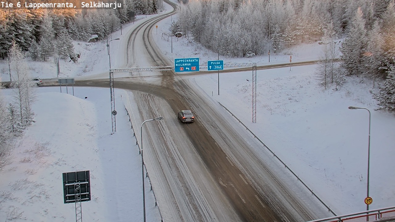 Weather Camera Image Road 6 Lappeenranta, Selkäharju, Lappeenranta, Etelä-Karjala