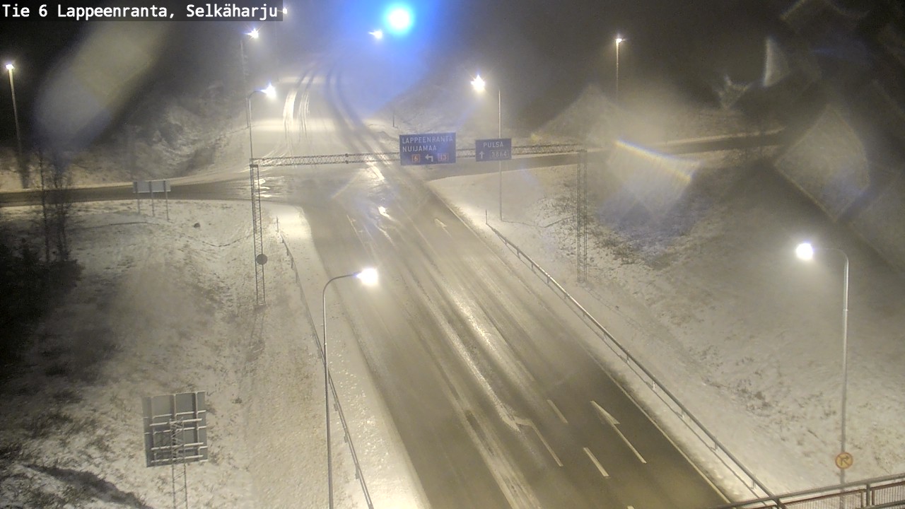 Weather Camera Image Road 6 Lappeenranta, Selkäharju, Lappeenranta, Etelä-Karjala