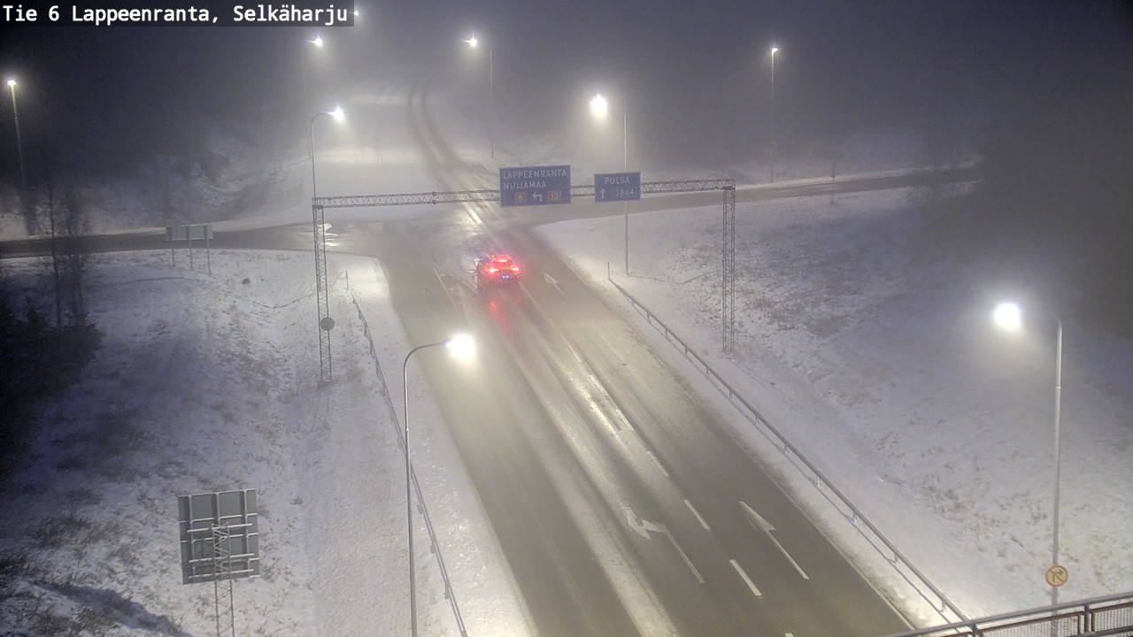 Weather Camera Image Road 6 Lappeenranta, Selkäharju, Lappeenranta, Etelä-Karjala