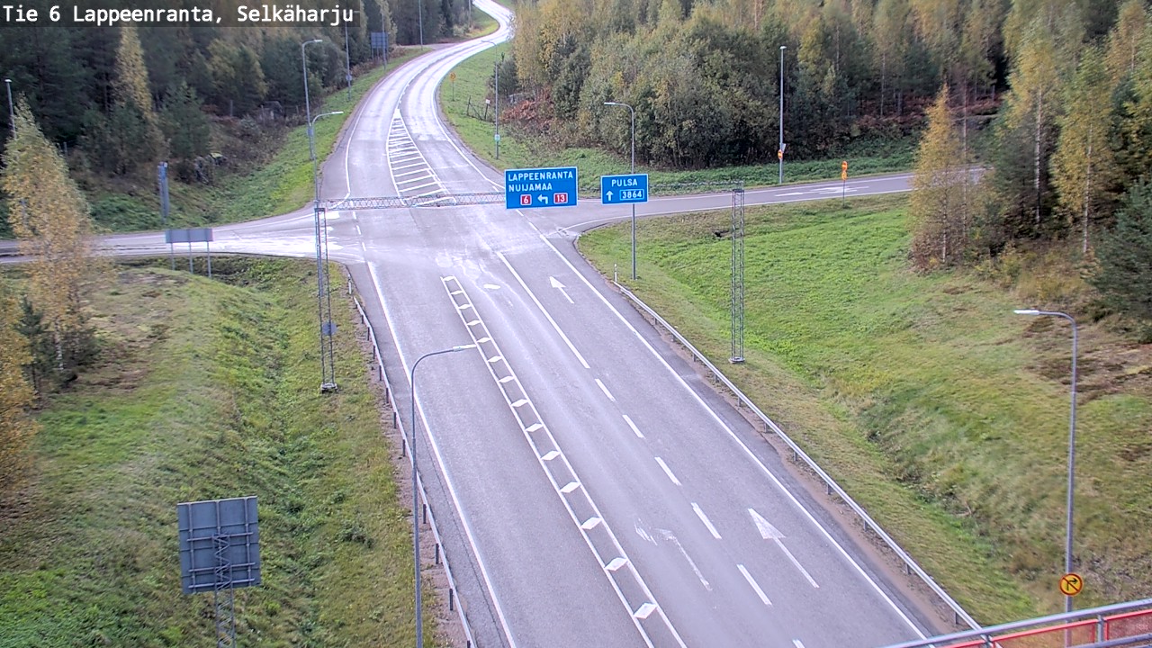 Weather Camera Image Road 6 Lappeenranta, Selkäharju, Lappeenranta, Etelä-Karjala
