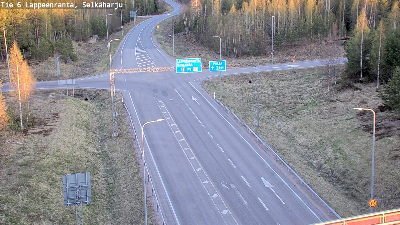 Weather Camera Image Road 6 Lappeenranta, Selkäharju, Lappeenranta, Etelä-Karjala