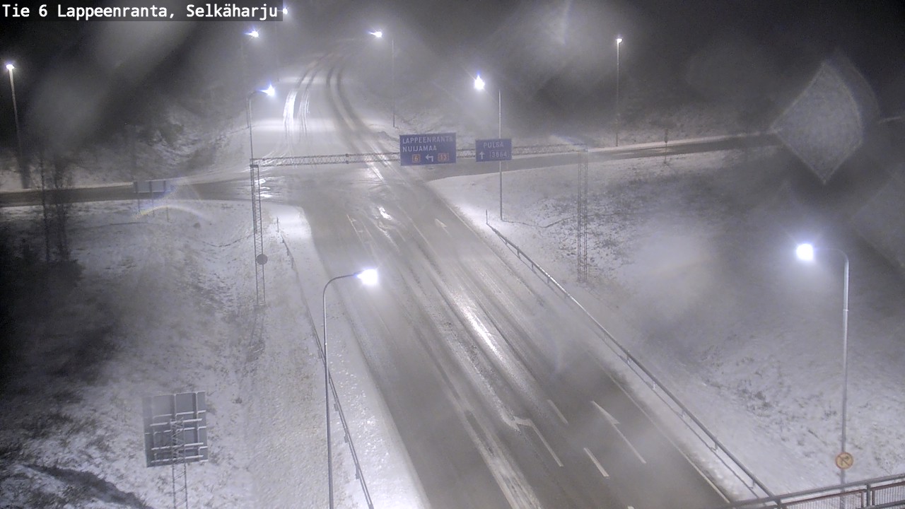 Weather Camera Image Road 6 Lappeenranta, Selkäharju, Lappeenranta, Etelä-Karjala
