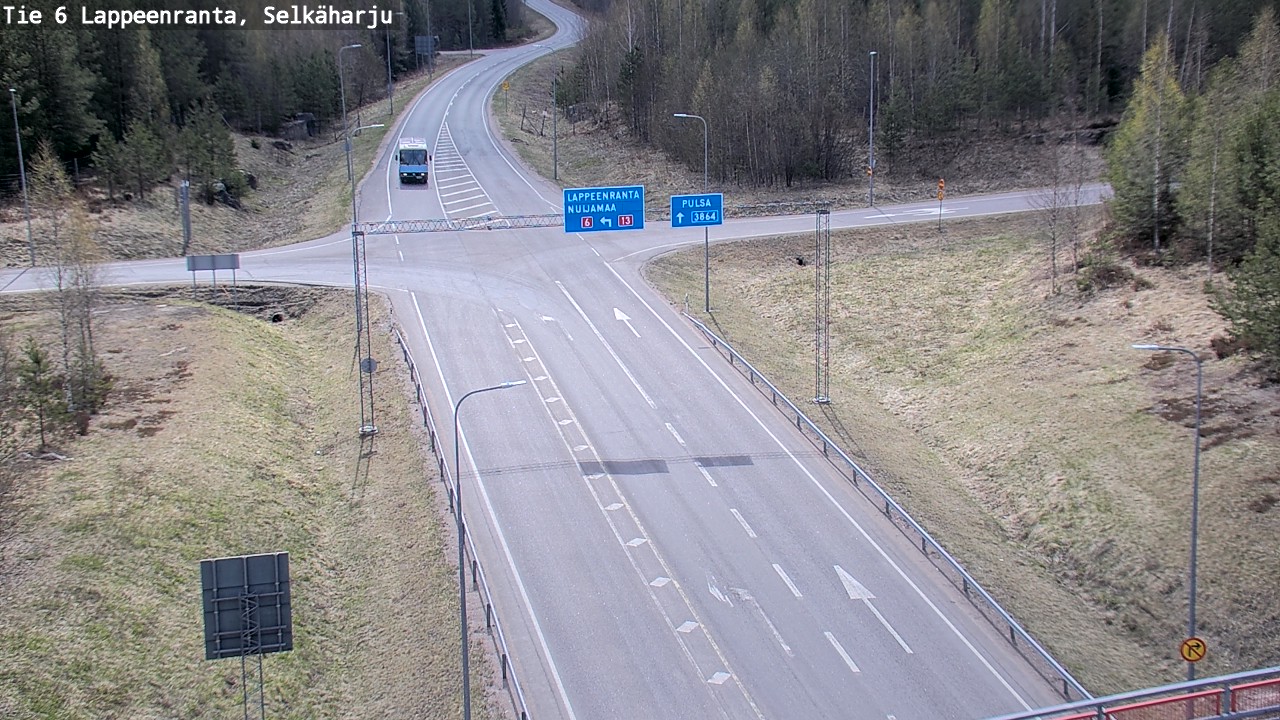 Weather Camera Image Road 6 Lappeenranta, Selkäharju, Lappeenranta, Etelä-Karjala