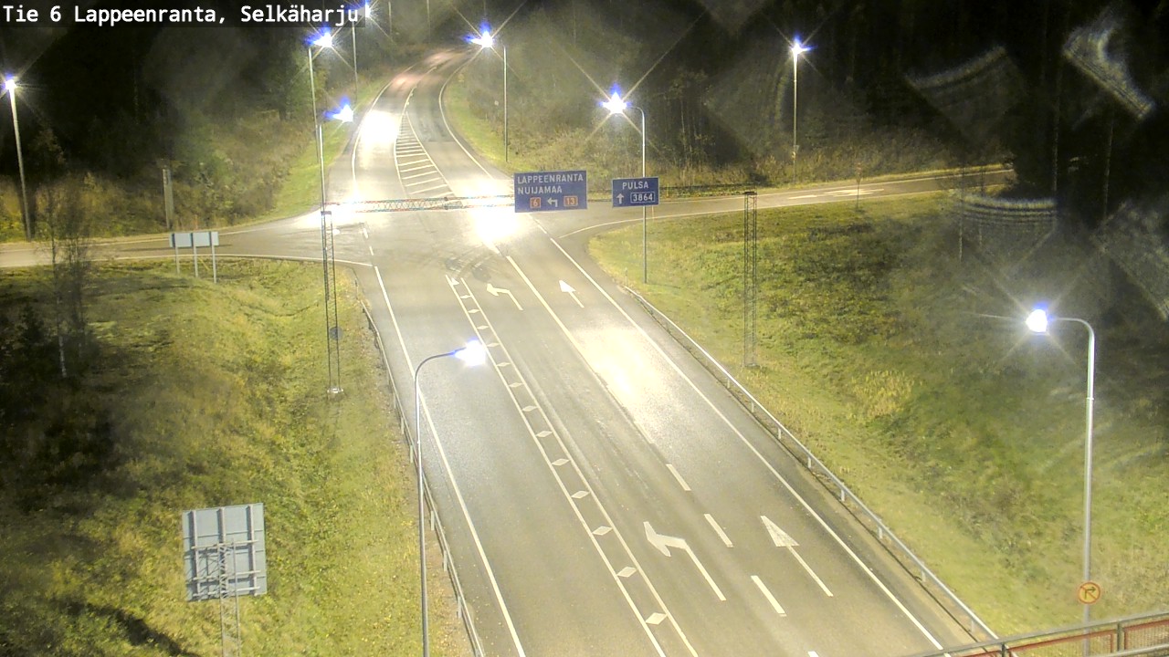 Weather Camera Image Väg 6 Villmanstrand, Selkäharju, Lappeenranta, Etelä-Karjala
