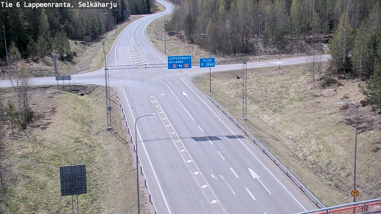Weather Camera Image Road 6 Lappeenranta, Selkäharju, Lappeenranta, Etelä-Karjala