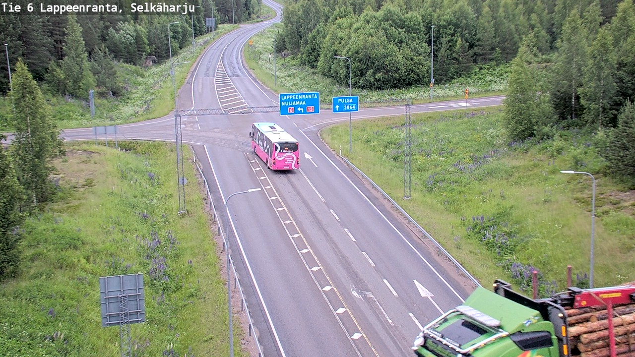 Weather Camera Image Road 6 Lappeenranta, Selkäharju, Lappeenranta, Etelä-Karjala